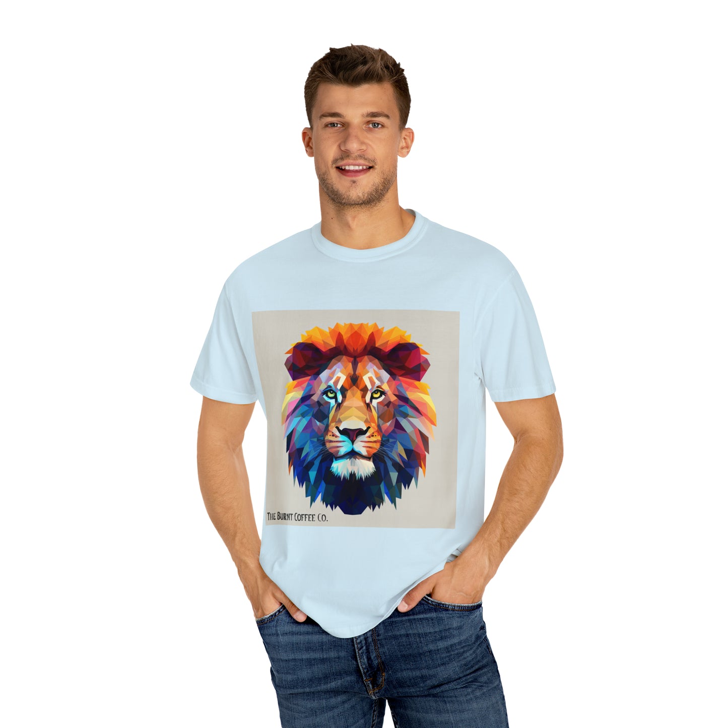 The Burnt Coffee Co. Colorful Lion T-shirt