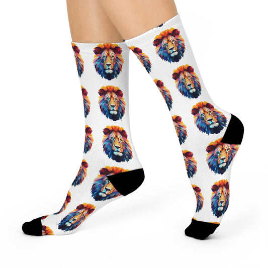 Lazy Lion Cushioned Crew Socks