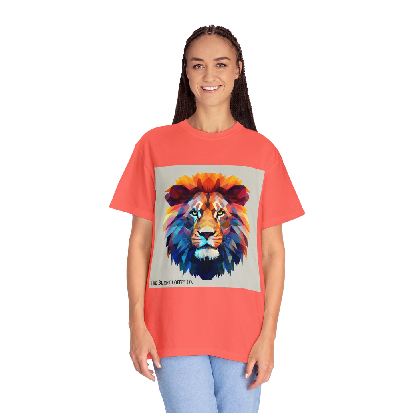 The Burnt Coffee Co. Colorful Lion T-shirt