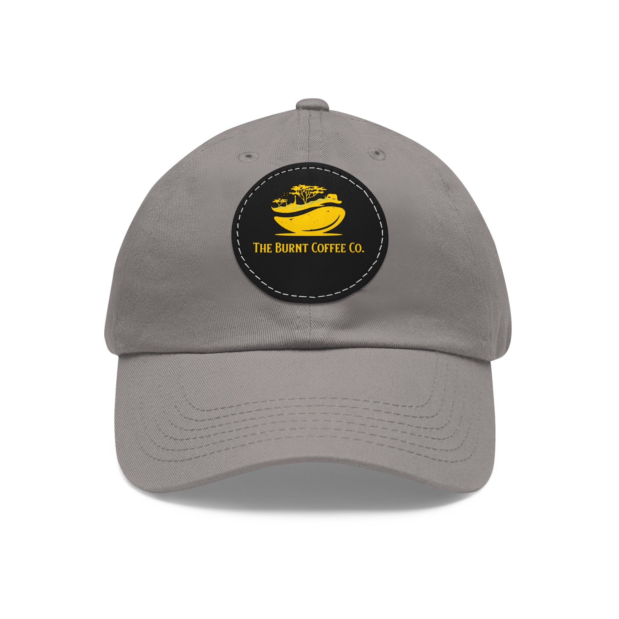 The Burnt Coffee Co. Hat with Leather Patch (Round)