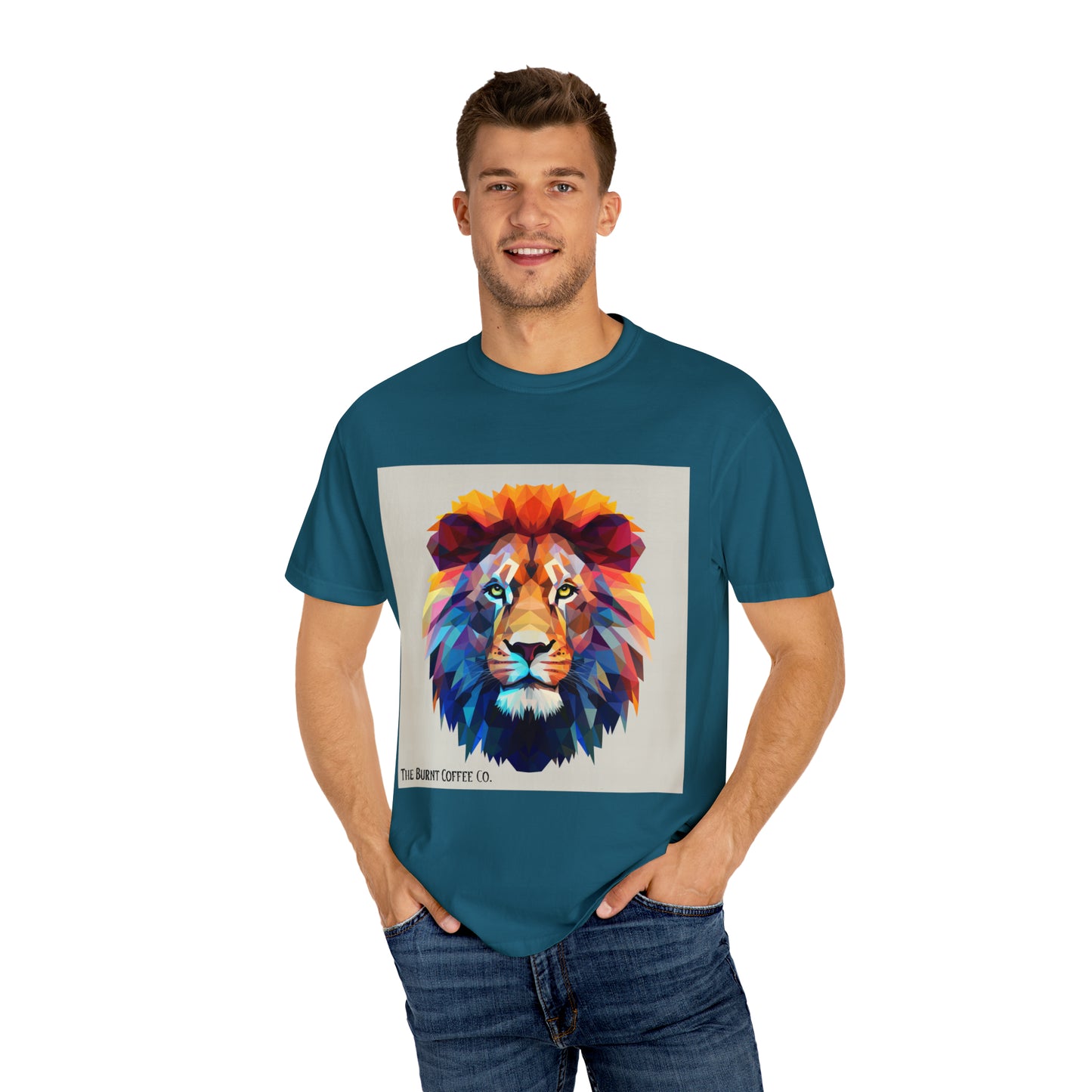 The Burnt Coffee Co. Colorful Lion T-shirt