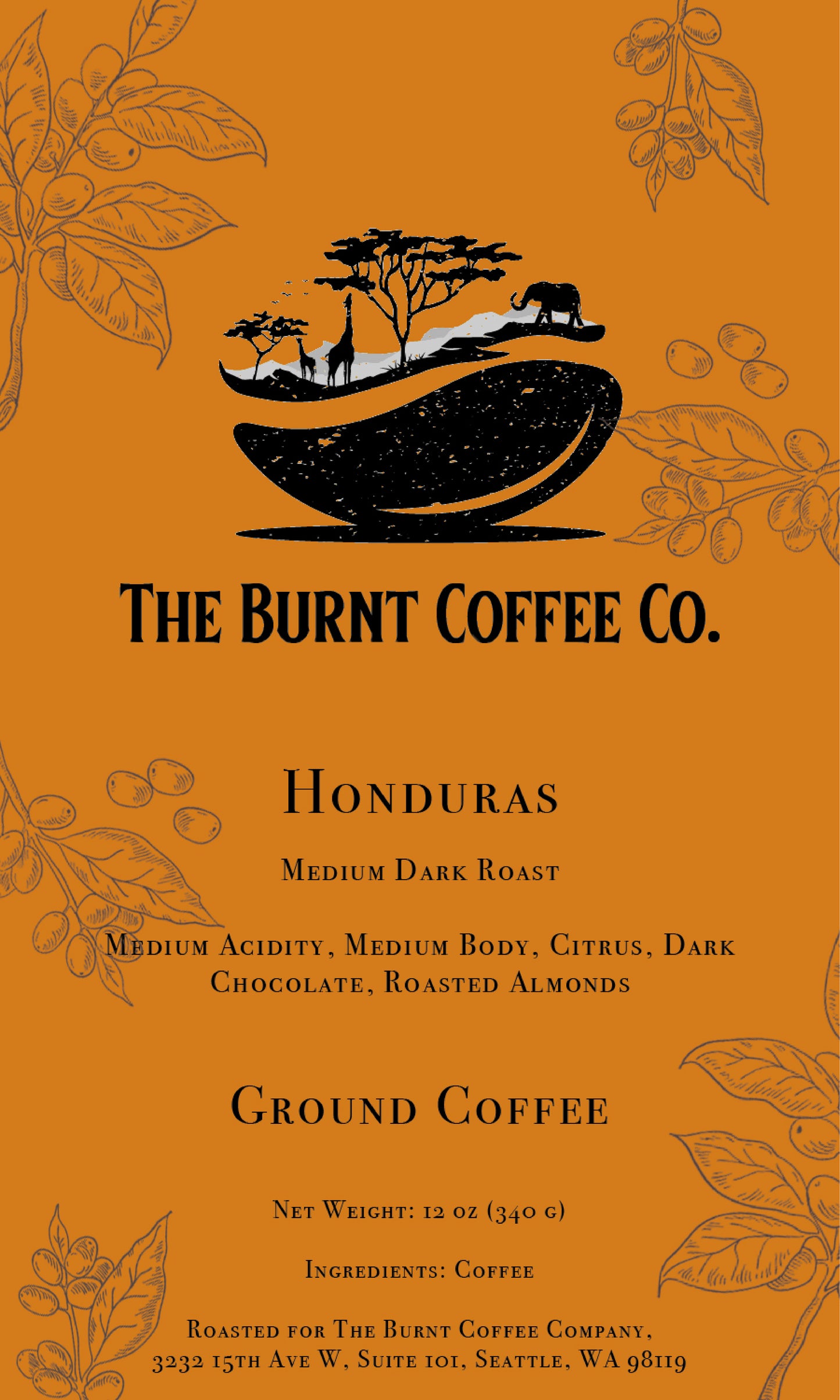 The Burnt Coffee Co. Honduras Coffee