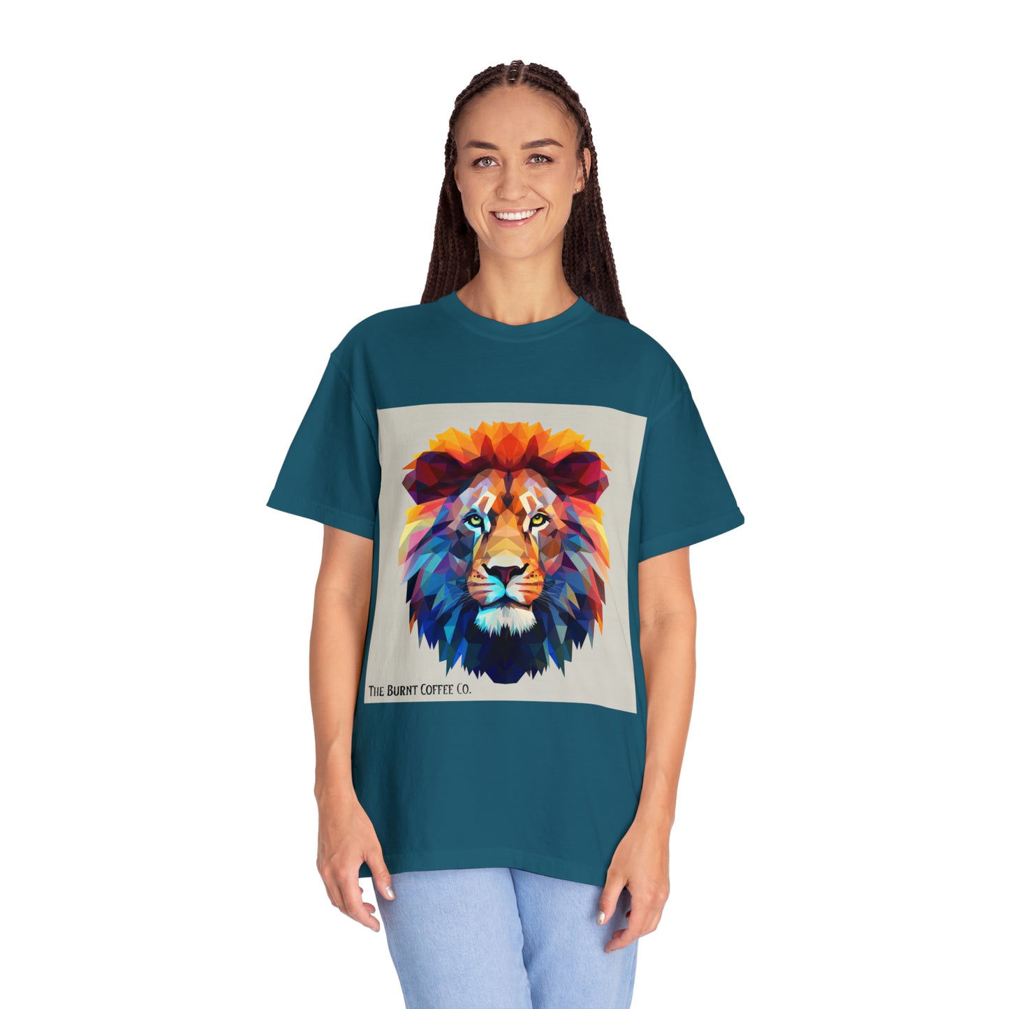 The Burnt Coffee Co. Colorful Lion T-shirt