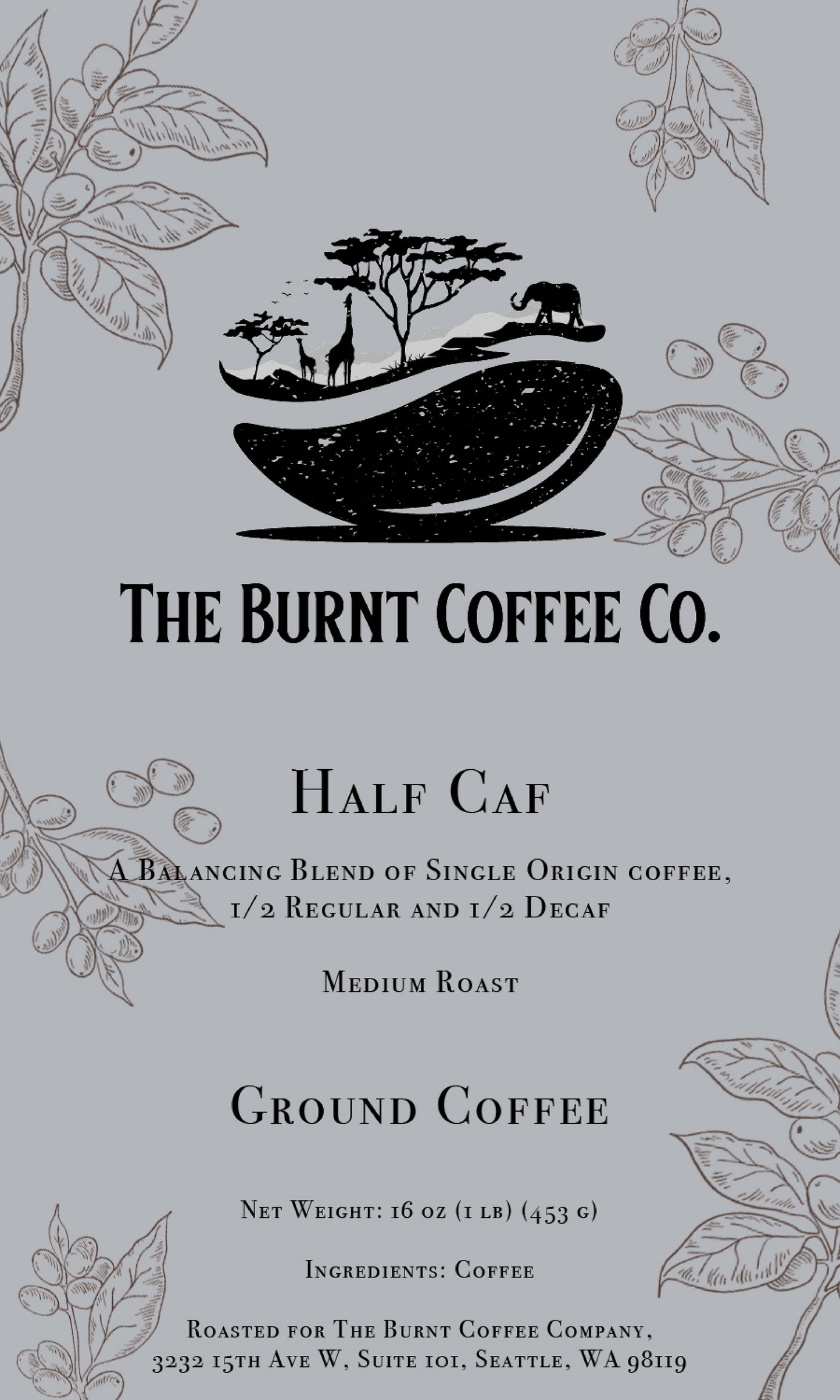 The Burnt Coffee Co. Half Caf