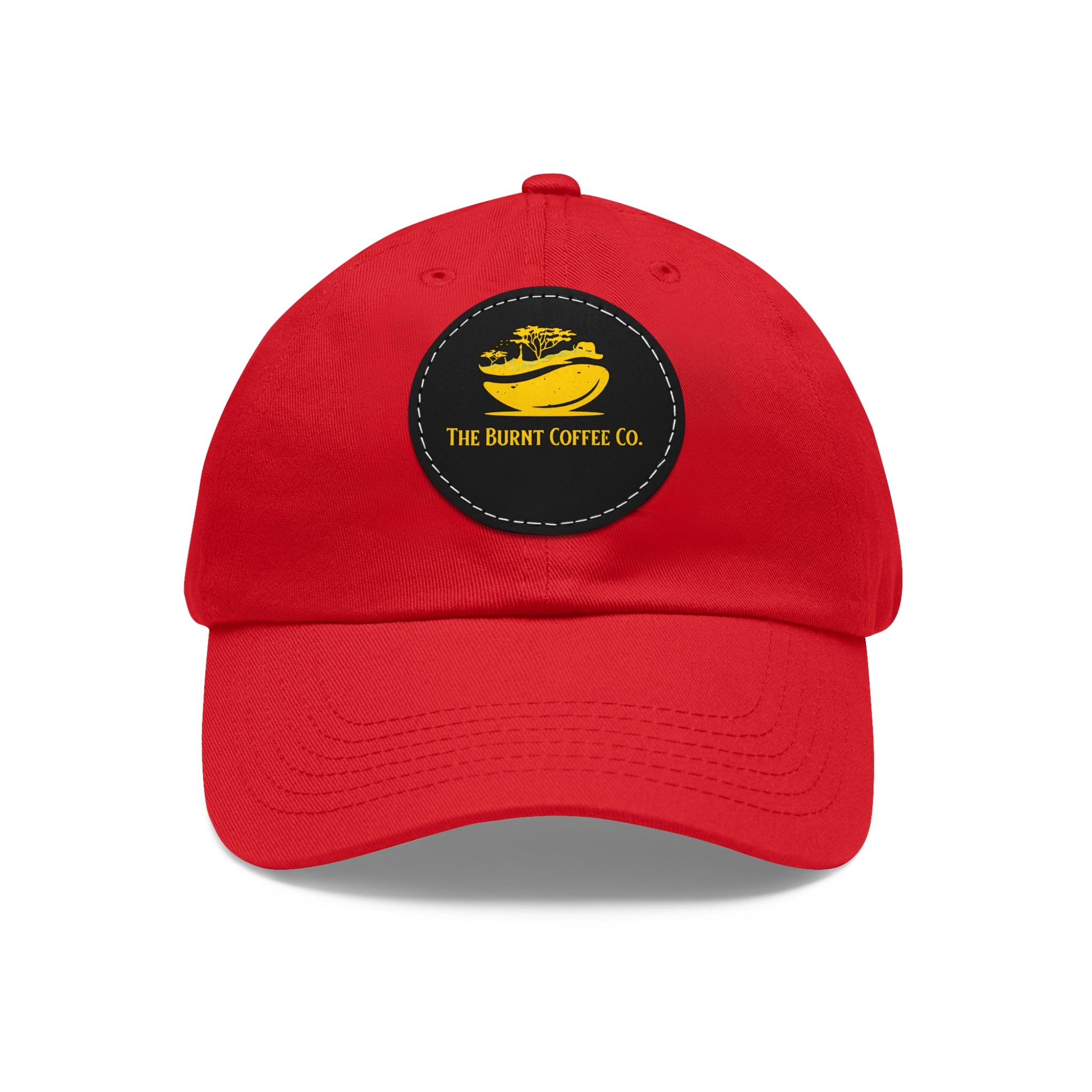 The Burnt Coffee Co. Hat with Leather Patch (Round)