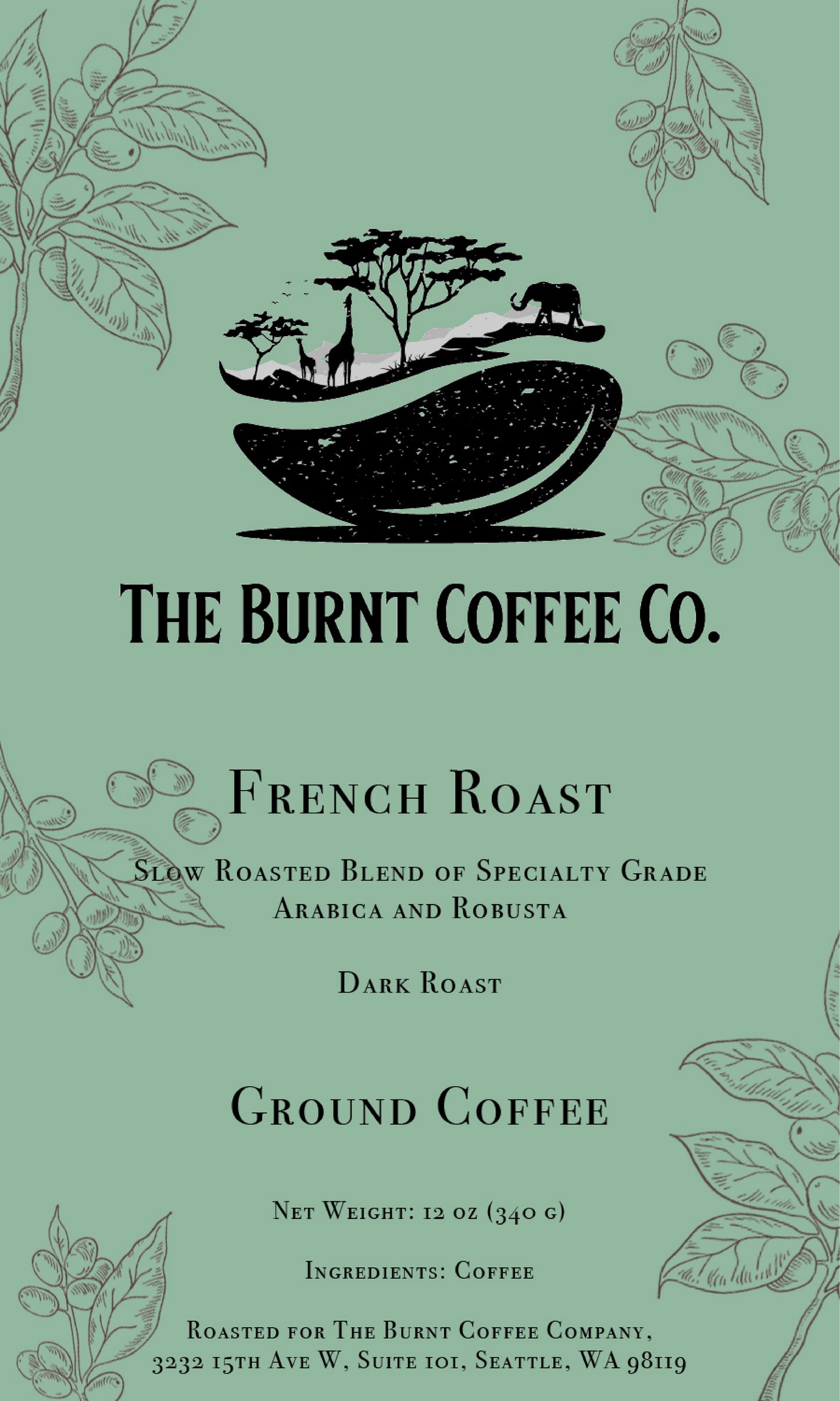 The Burnt Coffee Co. French Roast World Collection