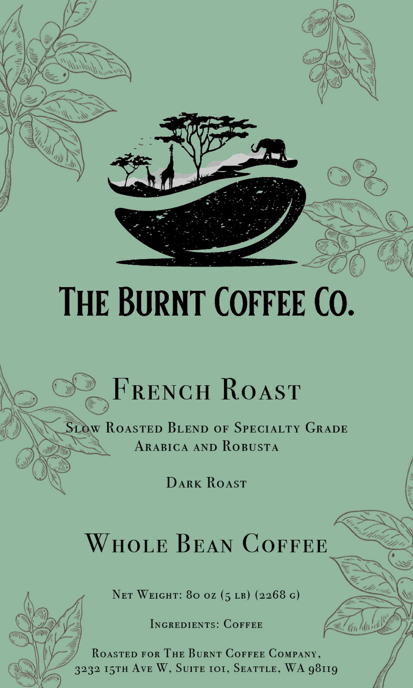 The Burnt Coffee Co. French Roast World Collection