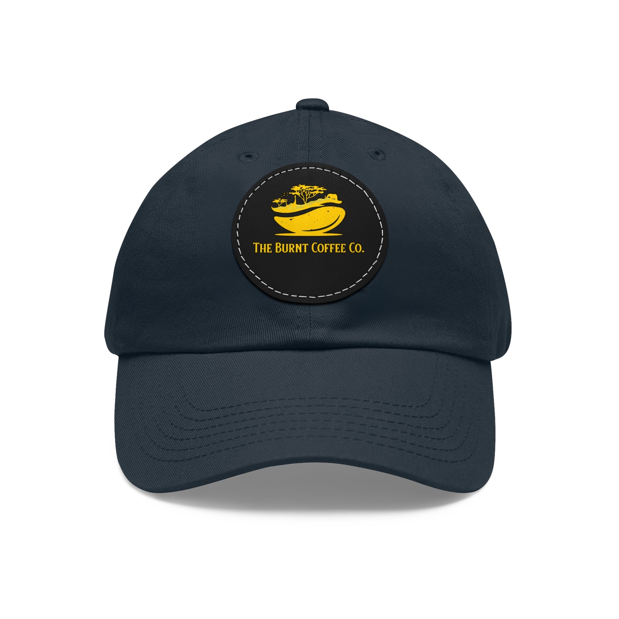 The Burnt Coffee Co. Hat with Leather Patch (Round)