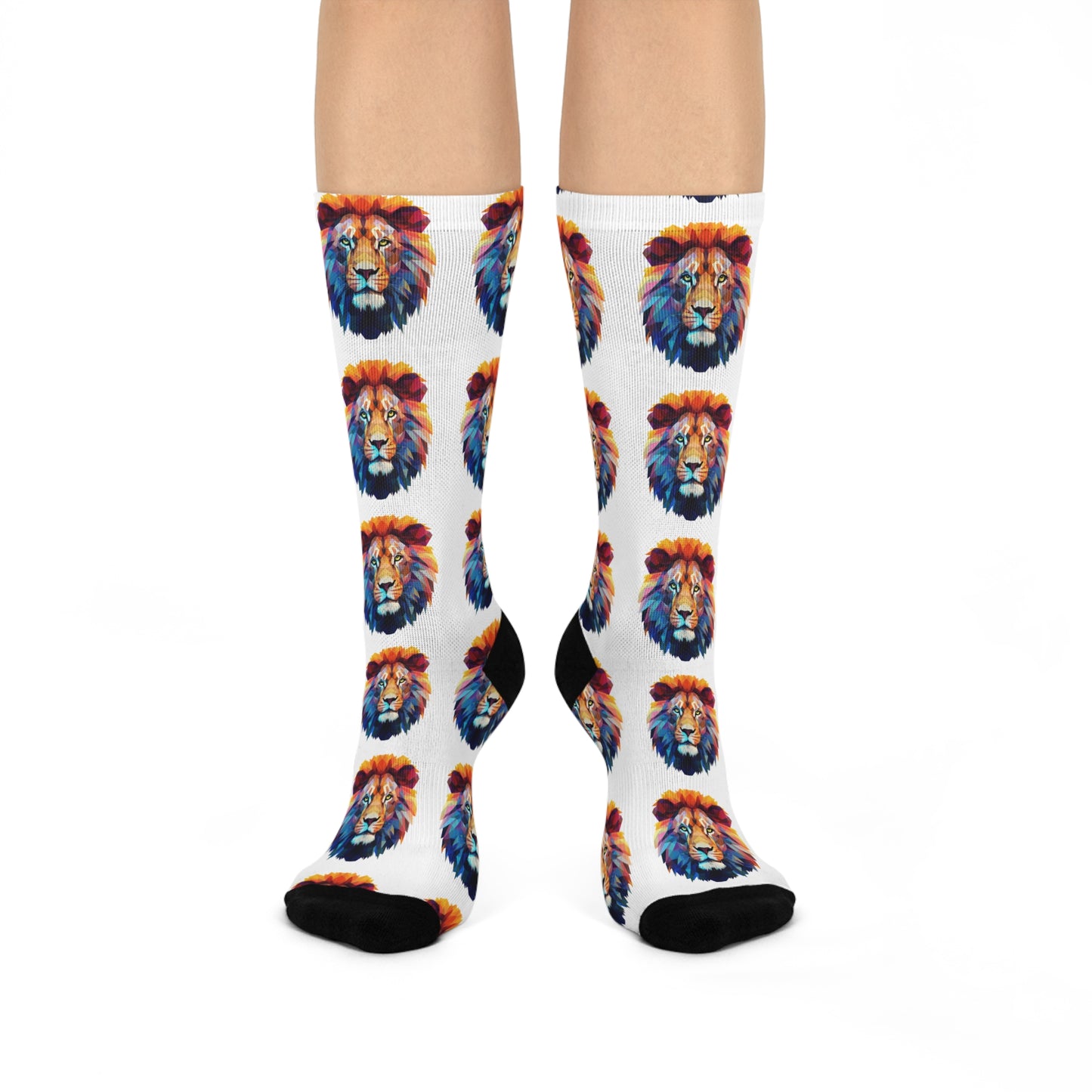 Lazy Lion Cushioned Crew Socks