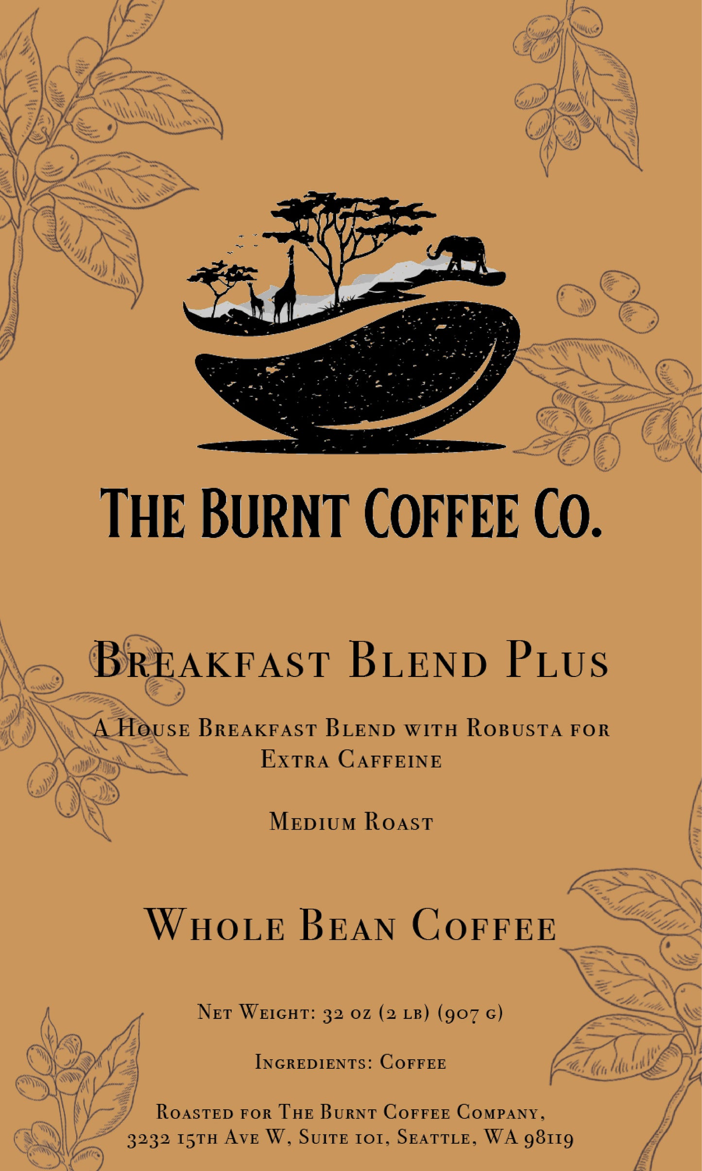 The Burnt Coffee Co. Breakfast Blend Plus