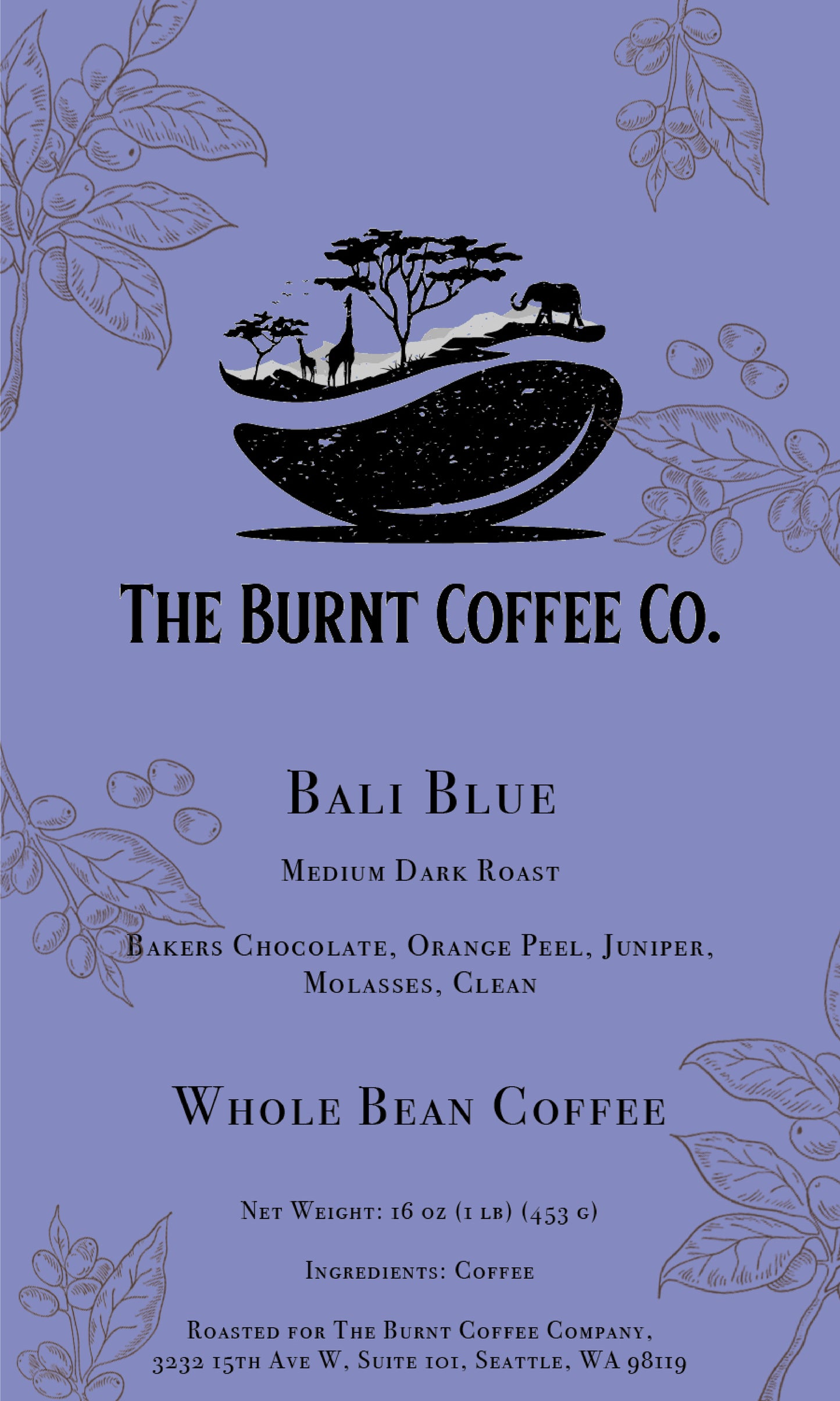 The Burnt Coffee Co. Bali Asia Blue