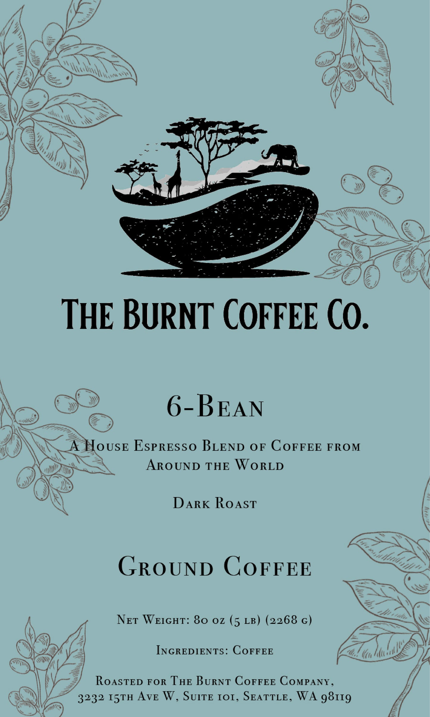 The Burnt Coffee Co. World Collection 6-Bean