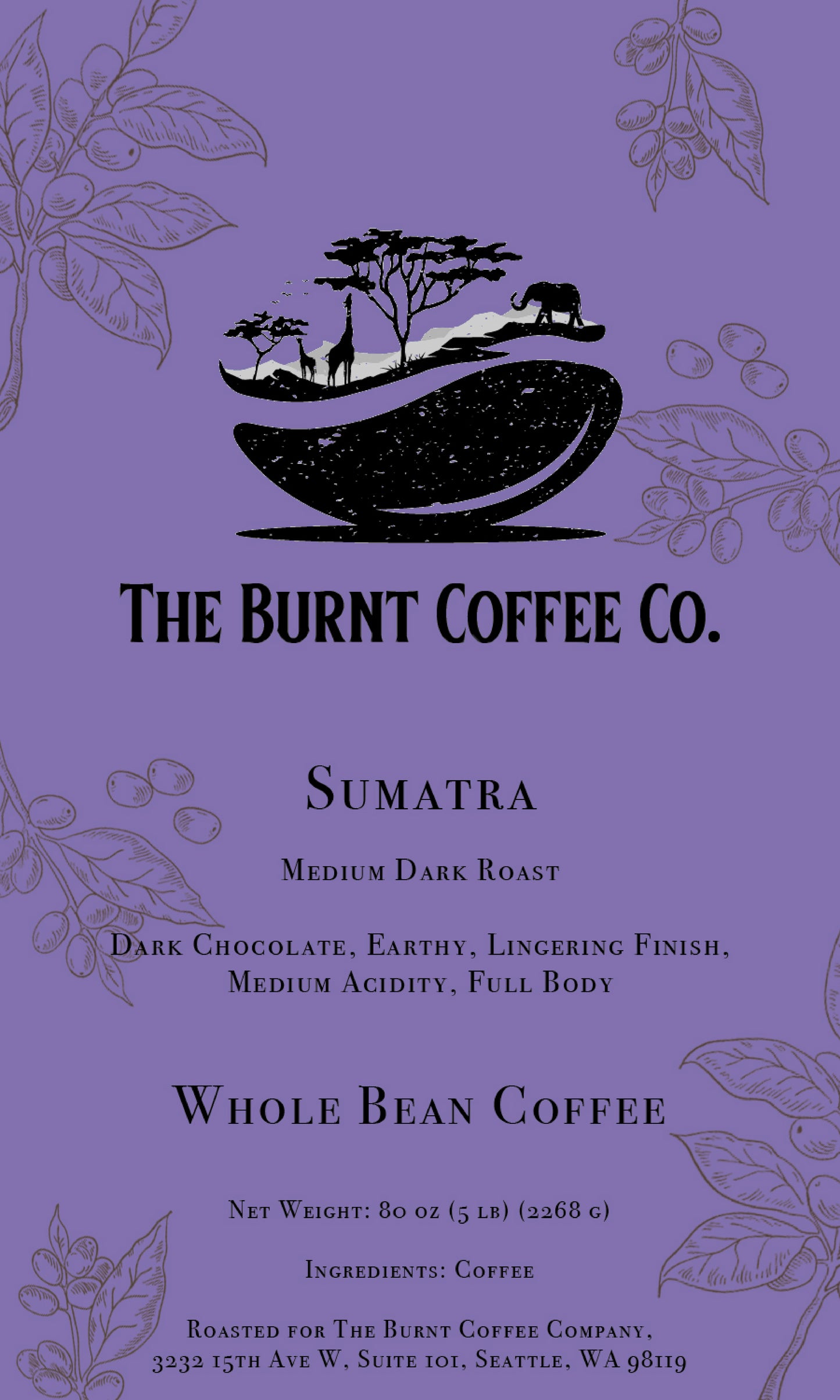 The Burnt Coffee Co. Sumatra