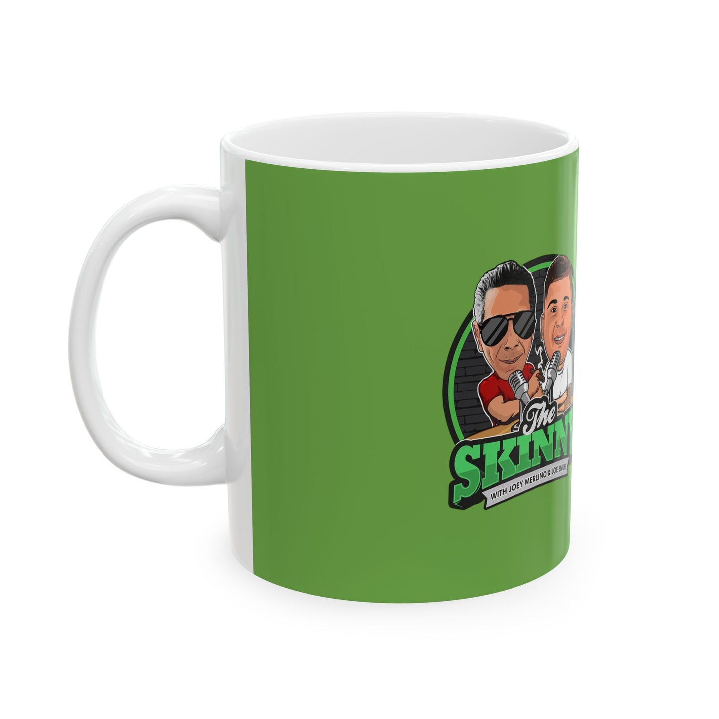 The Skinny Green Mug, (11oz, 15oz)