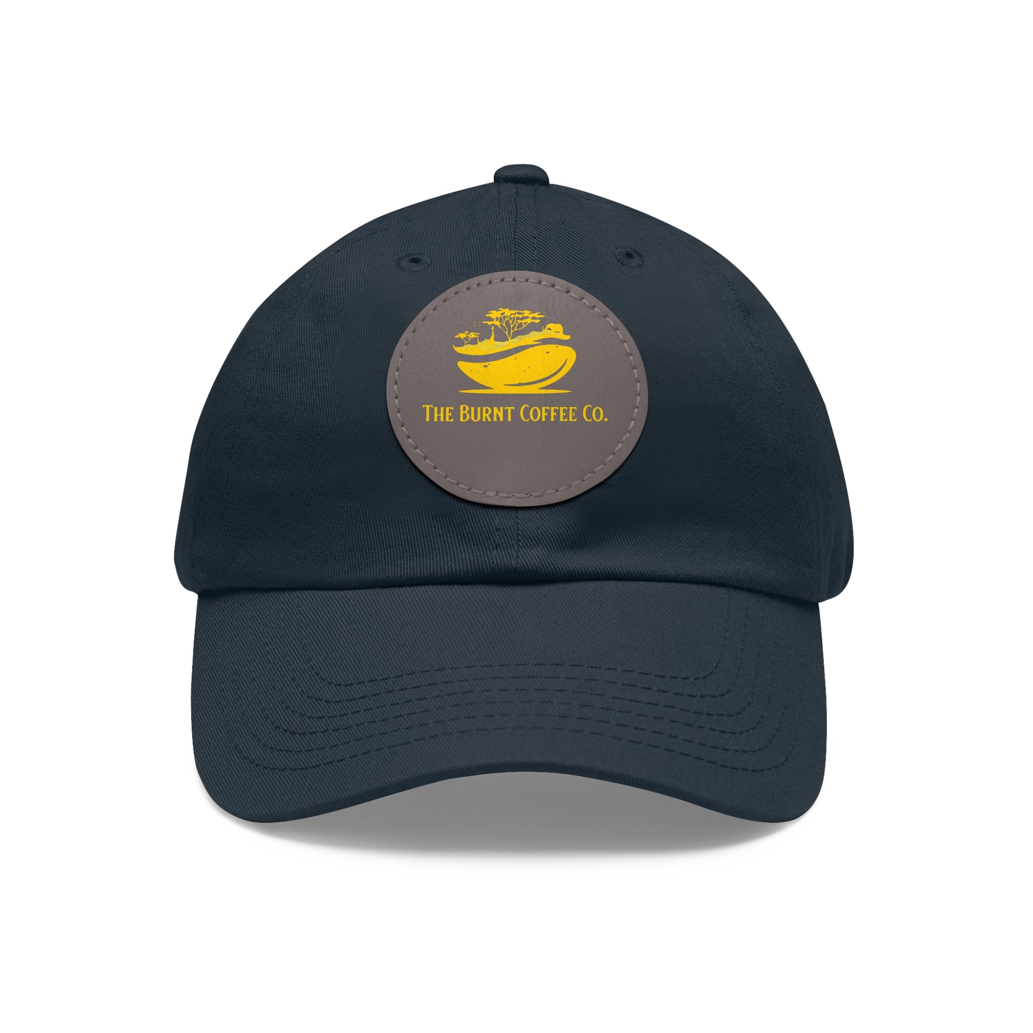 The Burnt Coffee Co. Hat with Leather Patch (Round)