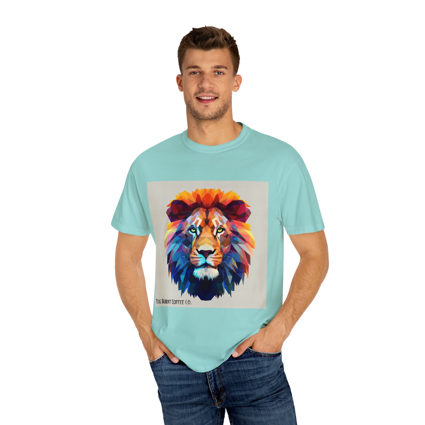 The Burnt Coffee Co. Colorful Lion T-shirt