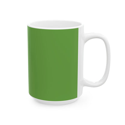 The Skinny Green Mug, (11oz, 15oz)