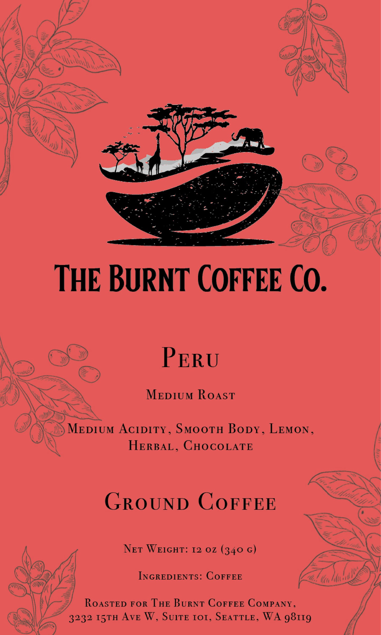 The Burnt Coffee Co. PERU