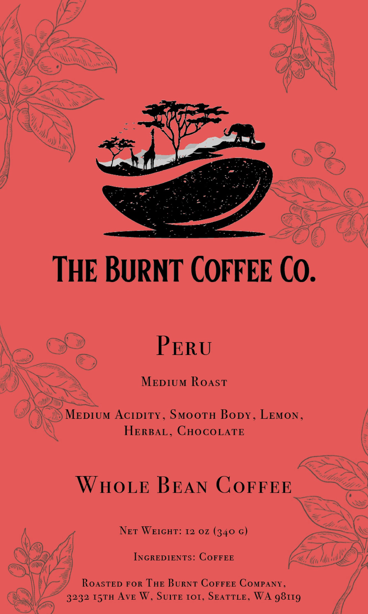 The Burnt Coffee Co. PERU