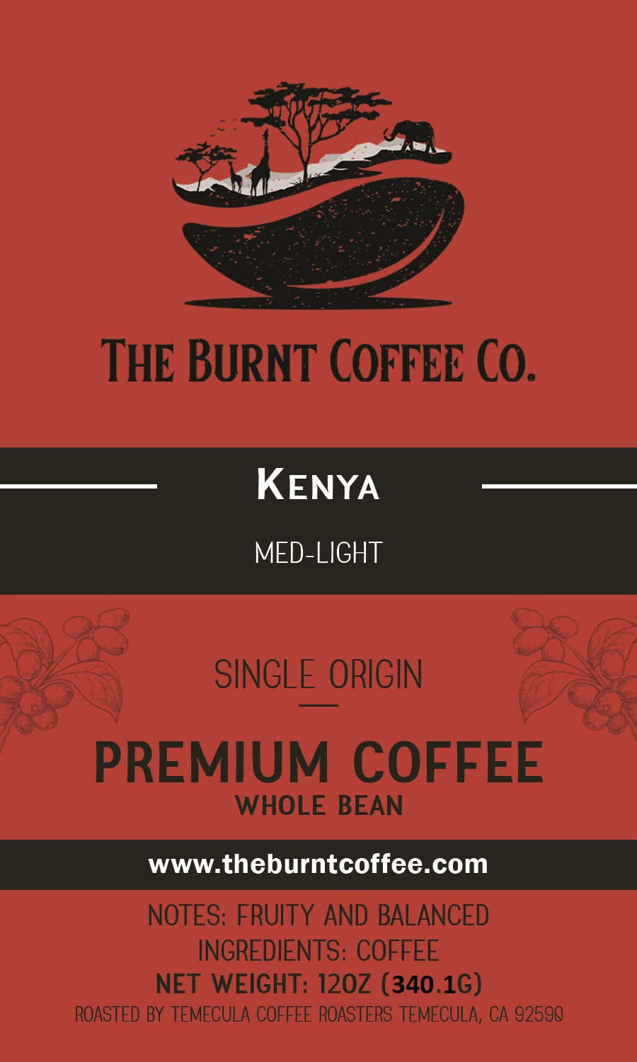 The Burnt Coffee Co. Kenya Coffee