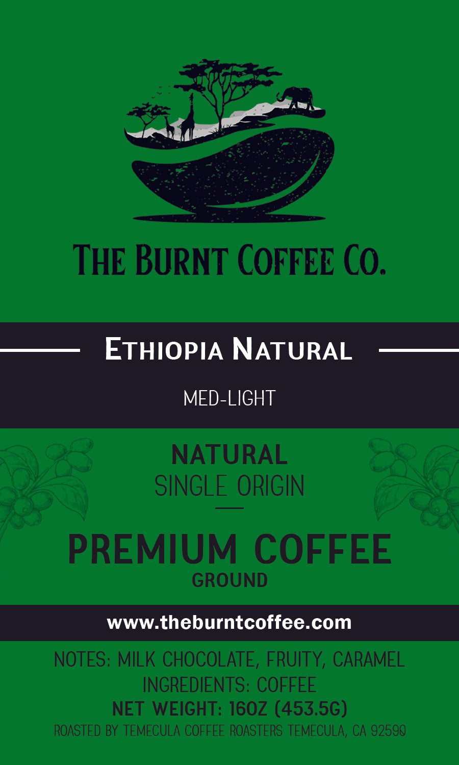 The Burnt Coffee Co. Ethiopia Harrar Natural