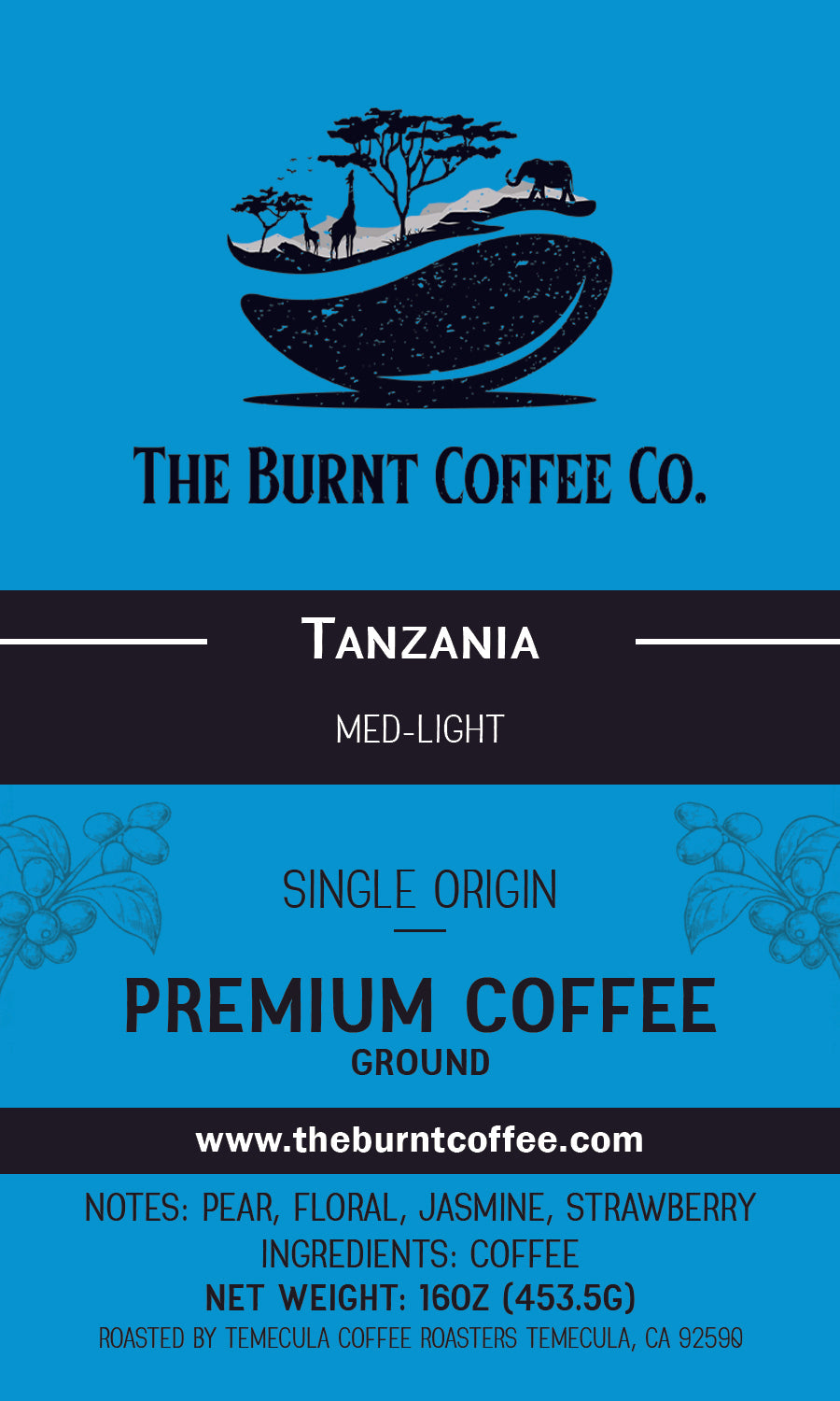 The Burnt Coffee Co. Tanzania African Coffee