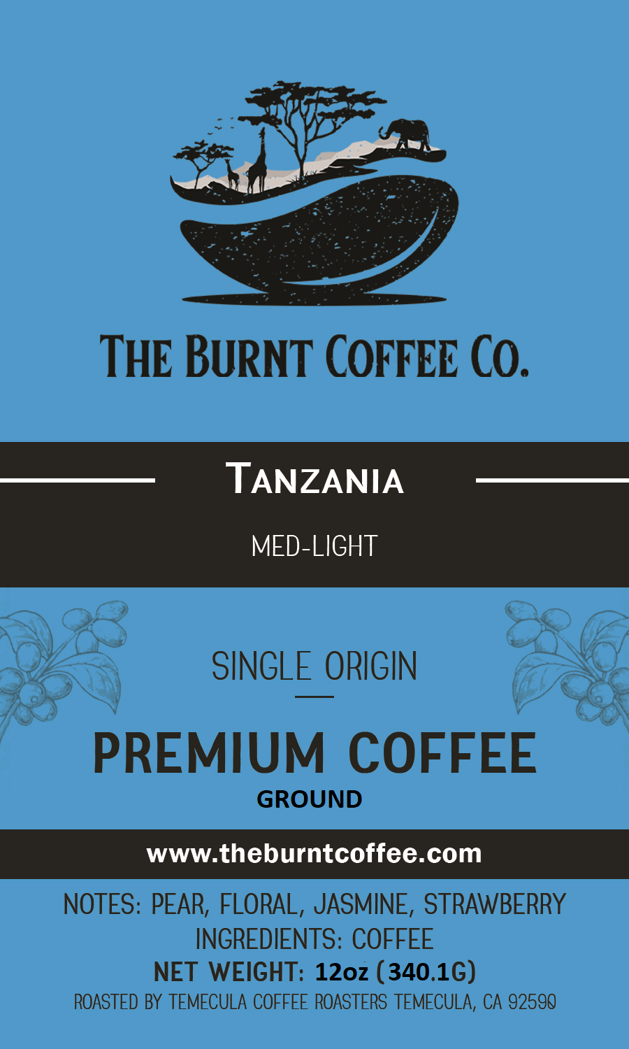 The Burnt Coffee Co. Tanzania African Coffee